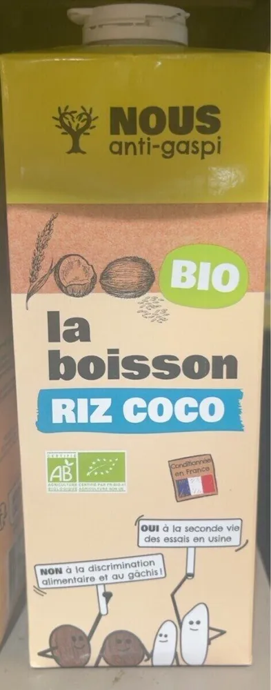 La boisson riz coco
