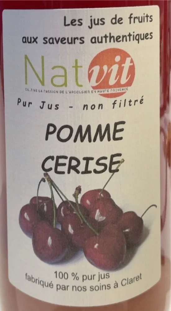 Pur jus pomme cerise
