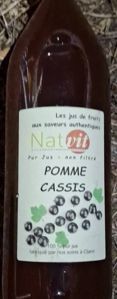 Jus de pomme cassis