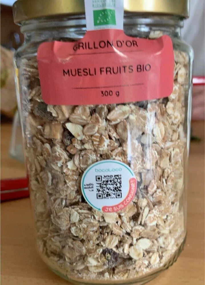 Muesli fruits bio