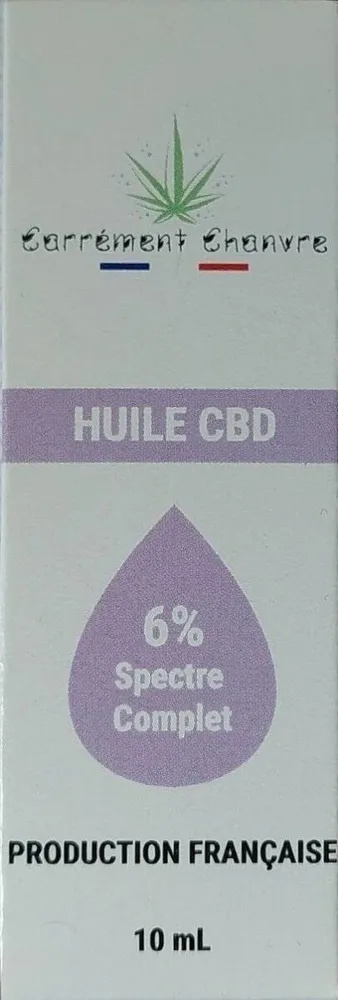 Huile CBD 6 pourcents Spectre Complet