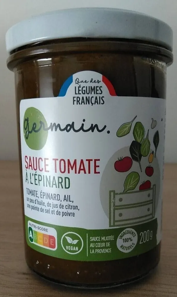 Sauce tomate à l'epinard