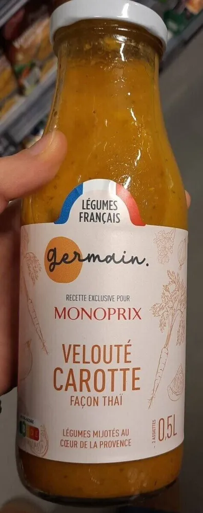 Velouté carotte façon Thaï