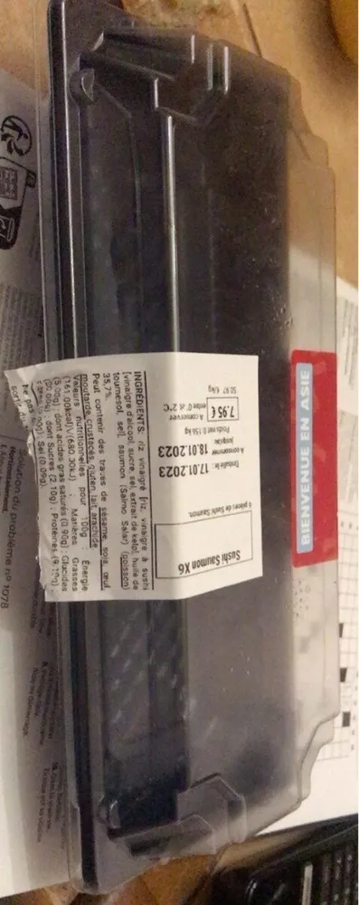 Sushi saumonx6