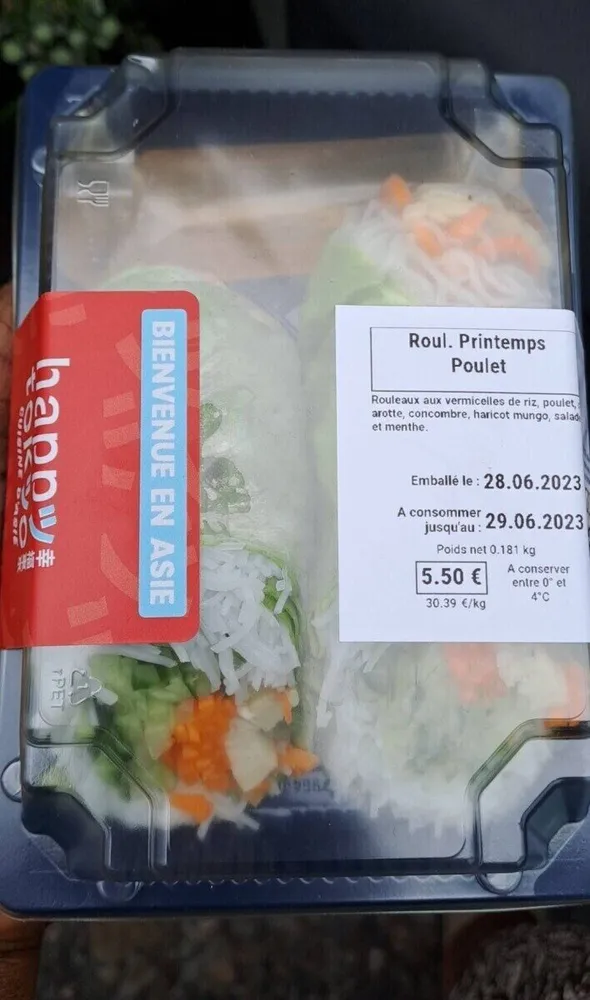Rouleaux de printemps poulet