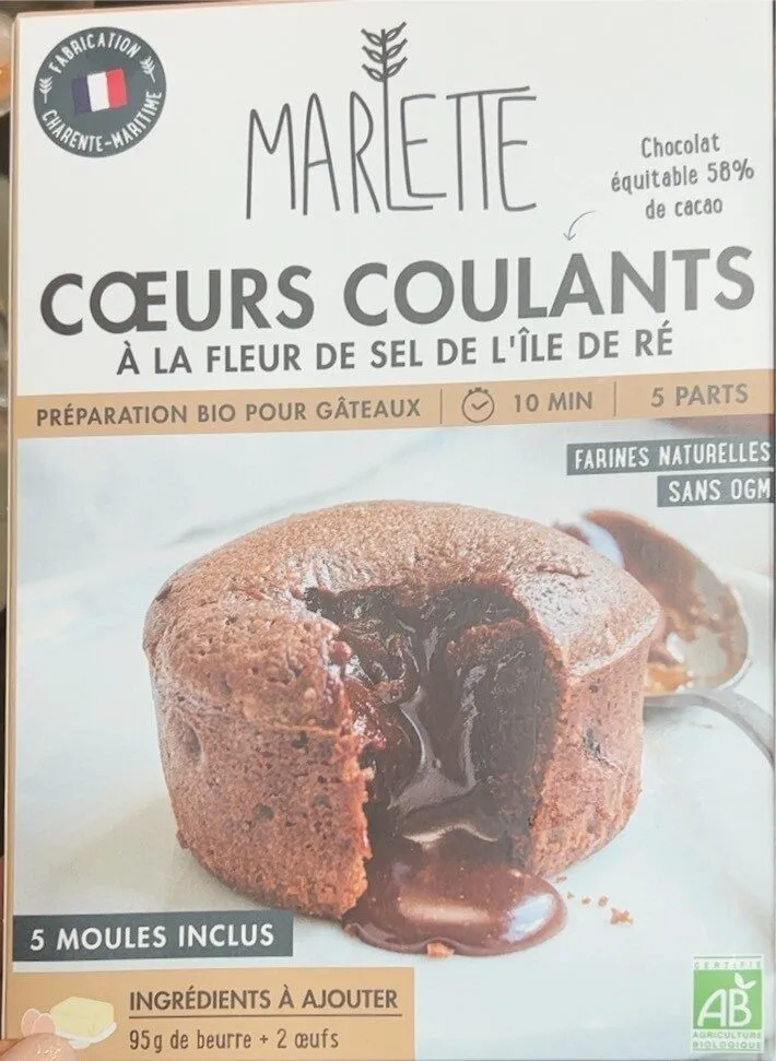 Coeurs coulants ema la fleur de sel