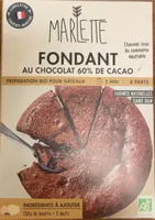 Preparation pour fondant au chocolat