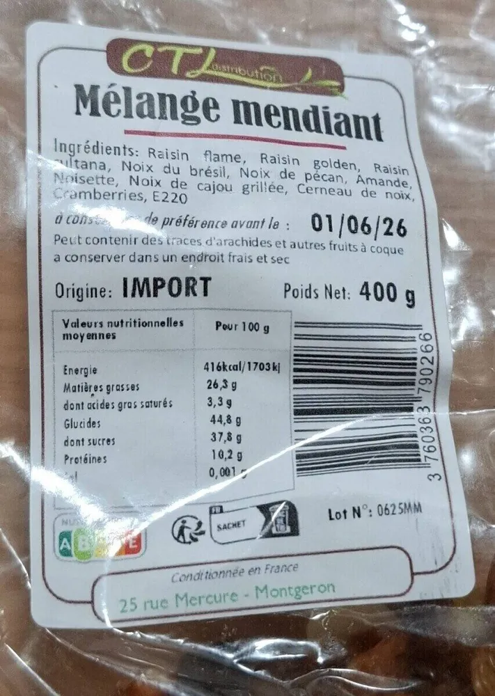 Mélange mendiant