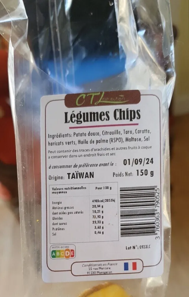 Légumes chips