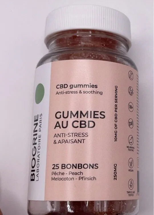 Gummies au CBD - Antistress & Apaisant - goût pêche