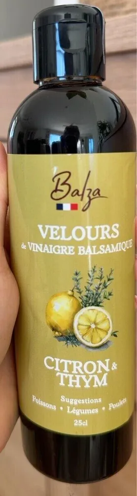 Velours balsamique citron et thym