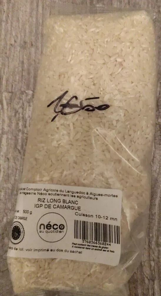Riz long blanc IGP de camargue