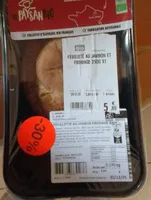Feuilleté au jambon fromage bio