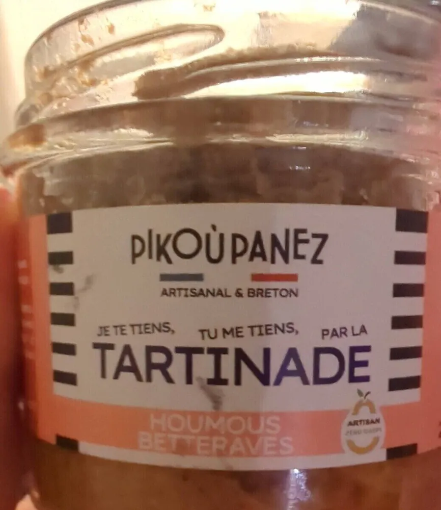 Tartinade houmous betterave