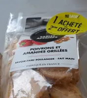 Sablés apéritifs poivrons et amandes grillées