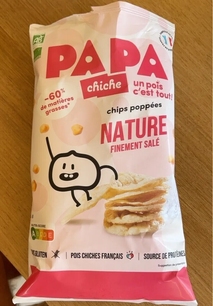 Chips de pous chiche BIO - Nature finement salé