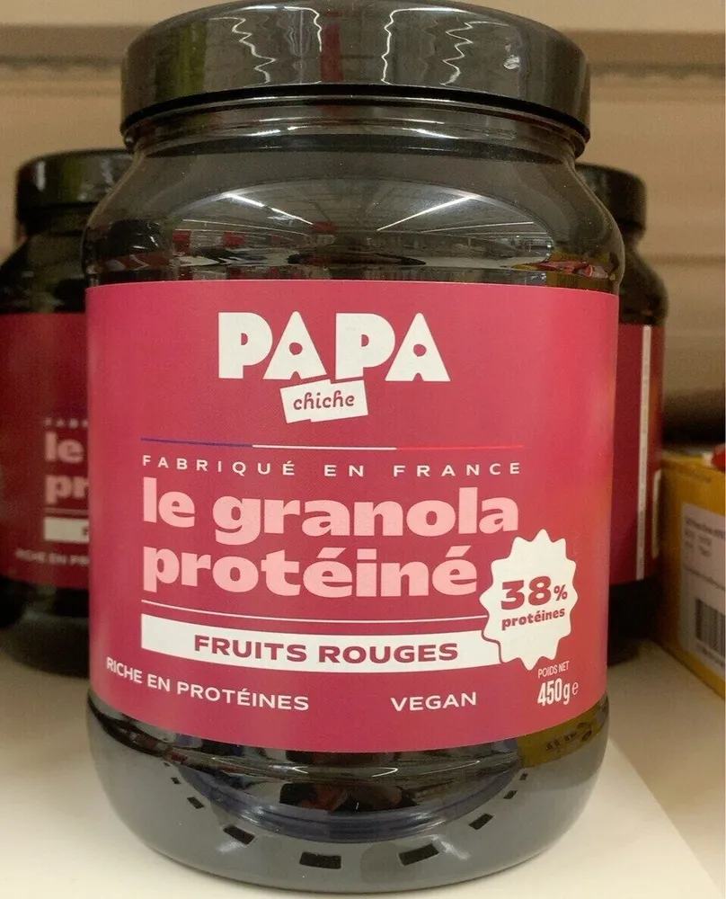 Le granola protéiné fruits rouges
