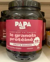 Le granola protéiné fruits rouges