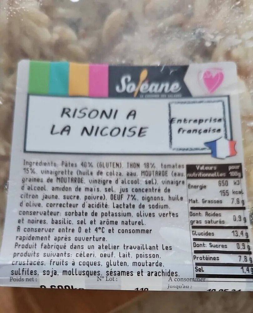 Risoni à la nicoise