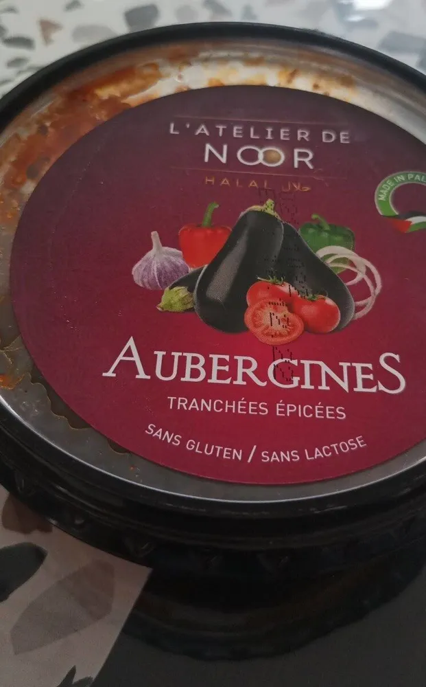 Aubergines tranchées épicées