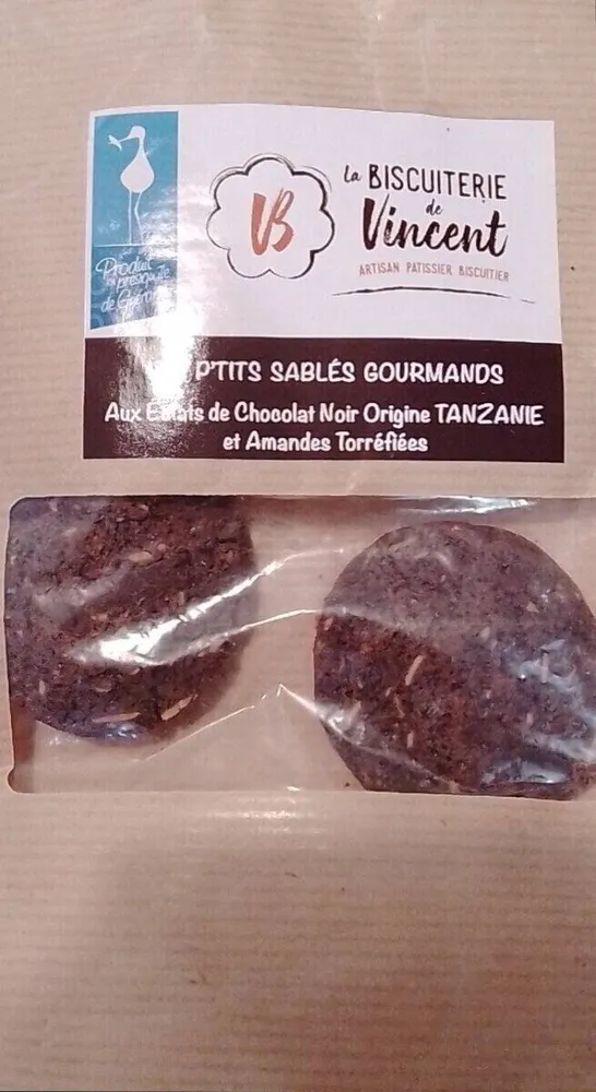 Les p'tits sablés gourmands aux éclats de chocolat noir