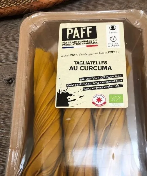 Tagliatelles curcuma