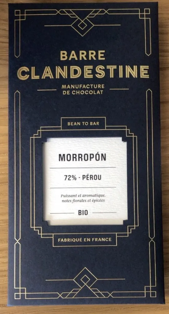 Chocolat morropón 72% Pérou