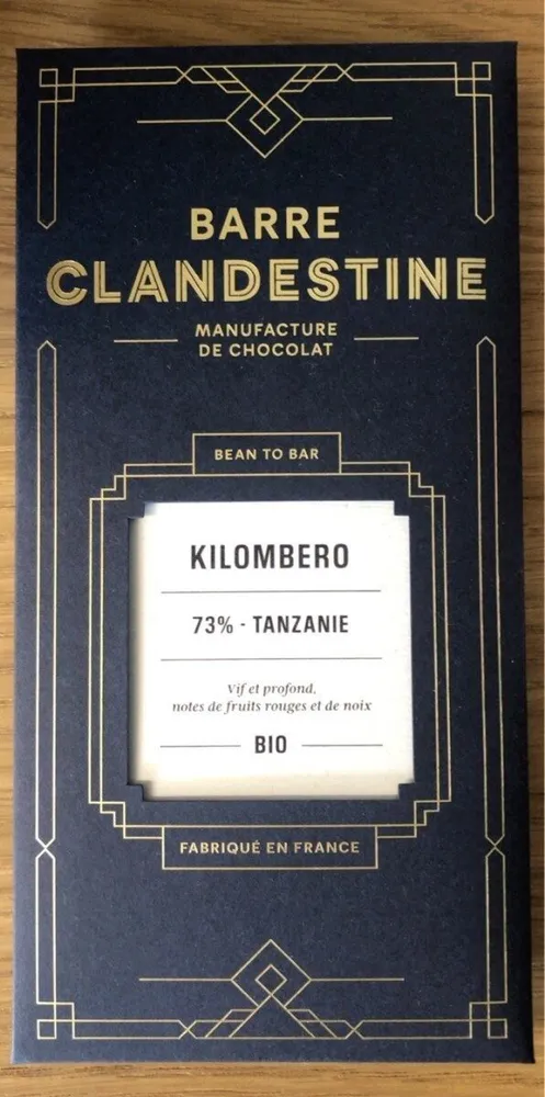 Chocolat kilombero 73% Tanzanie