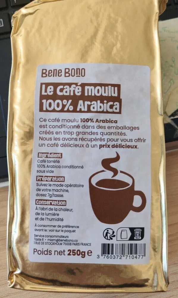 Café moulu 100%arabica