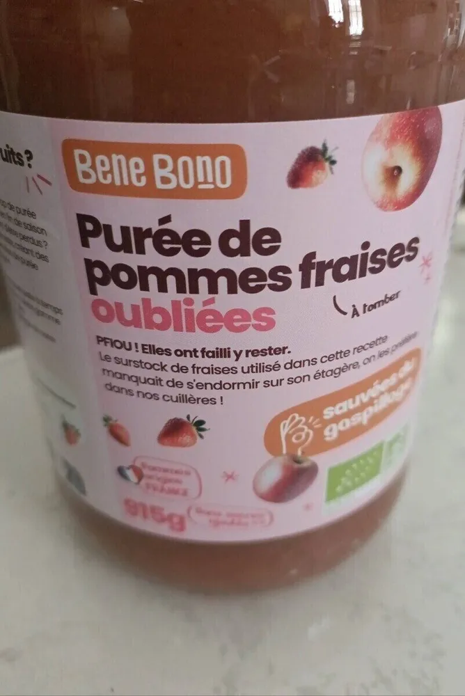 Purée de pommes fraises oubliées