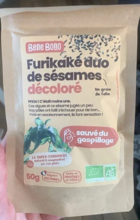 Furikake duo de sésames décoloré
