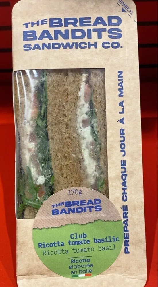 Club Ricotta tomate basilic