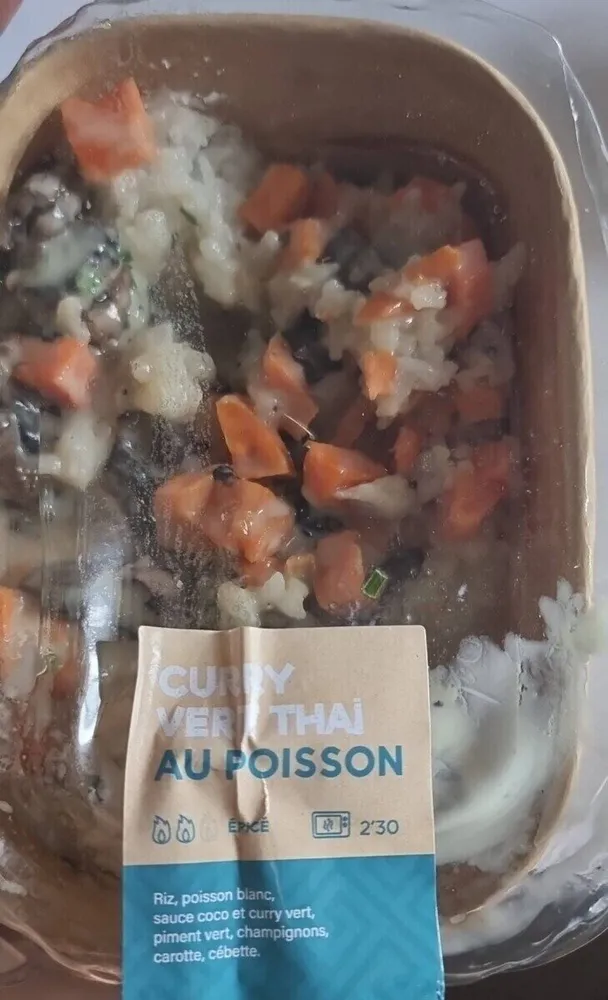 Curry vert thaï au poisson