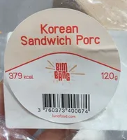 Korean sandwich porc