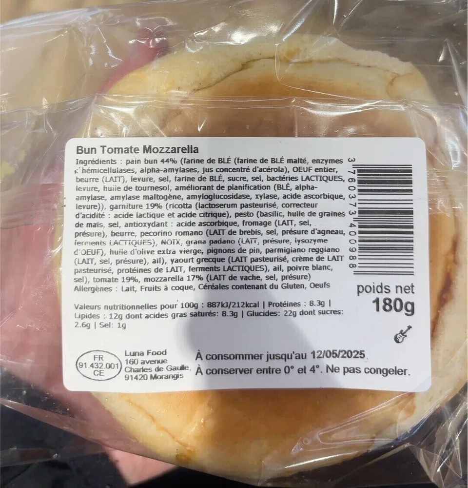 Bun Tomate Mozza
