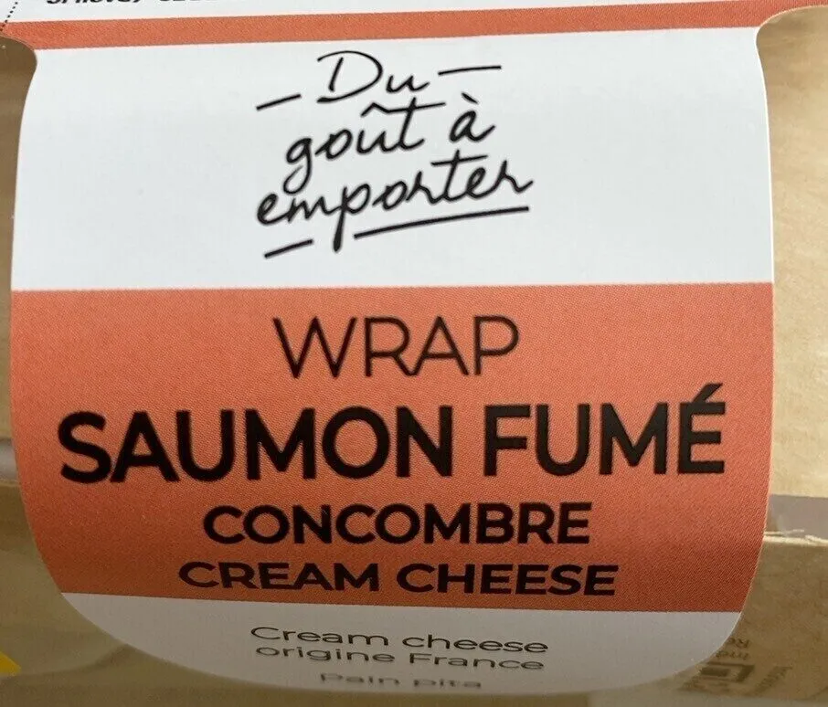 WRAP SAUMON FUMÉ CONCOMBRE CREAM CHEESE
