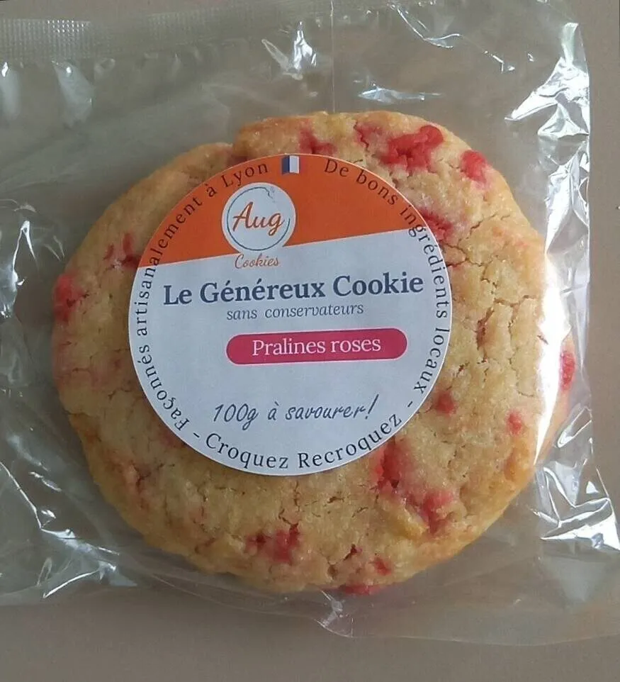Le généreux cookie pralines roses