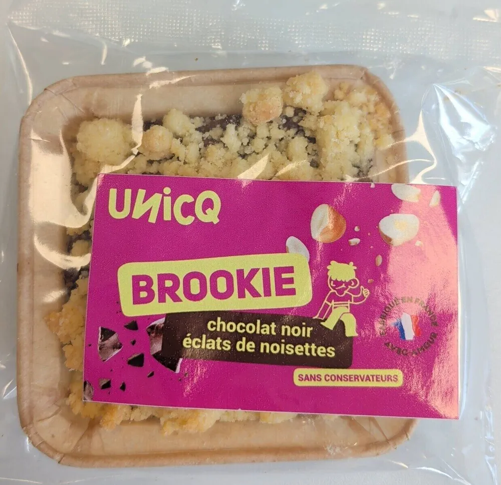 Brookie chocolat - éclat de noisettes