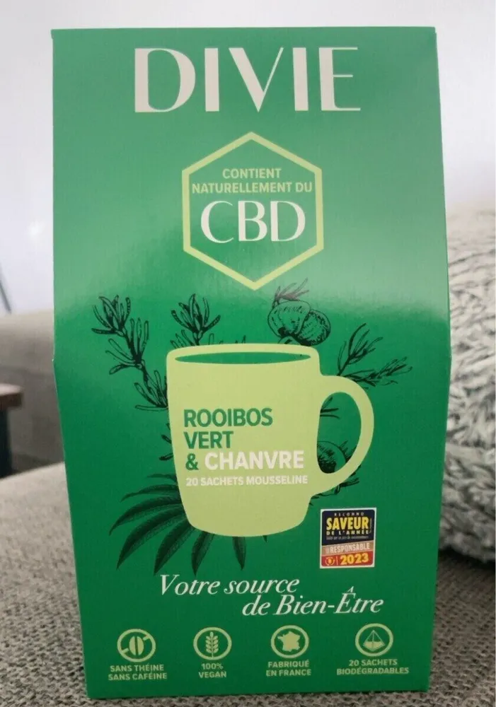 Infusion rooibos vert et chanvre