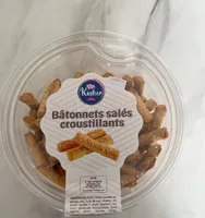 Batonnets salés croustillants