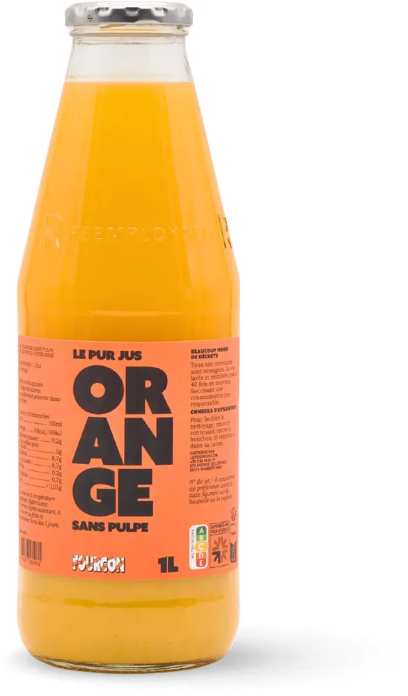 Le pur jus d'orange