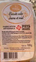 Biscuit salés chèvre miel