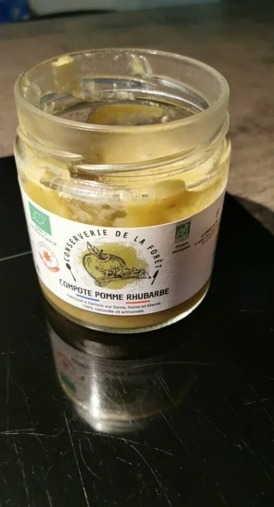 Compote pomme rhubarbe