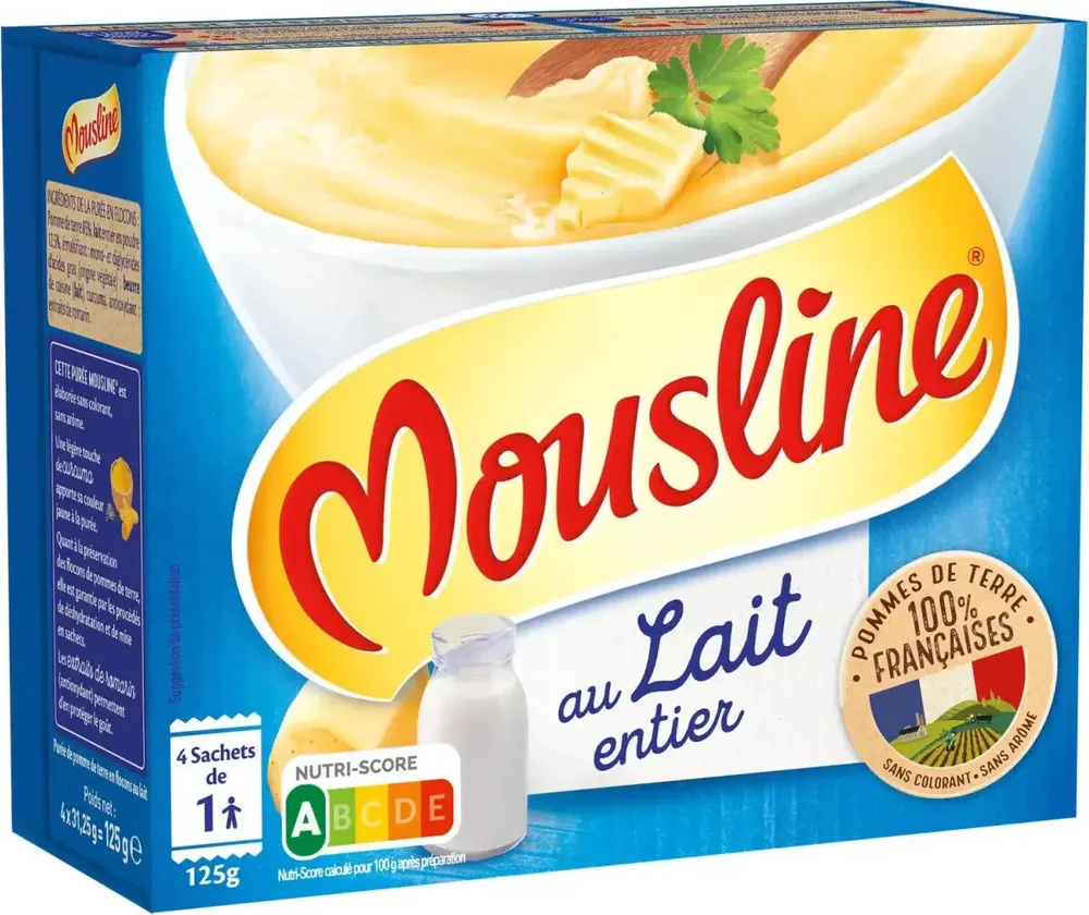 Purée au lait entier