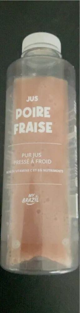 Jus poire fraise