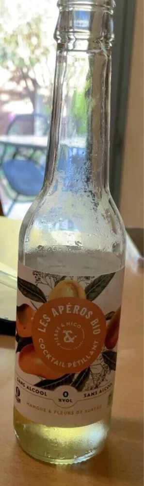 Les Aperos Bio - Cocktail pétillant mangue et fleur de sureau