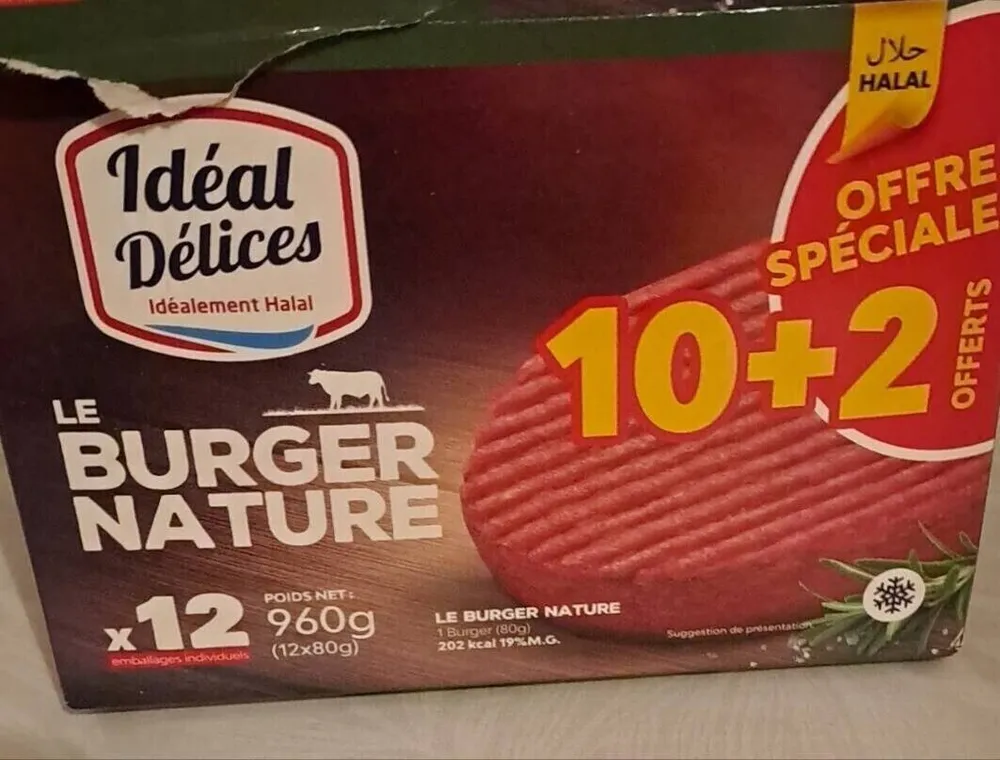 Le burger nature