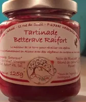Tartinade betterave raifort