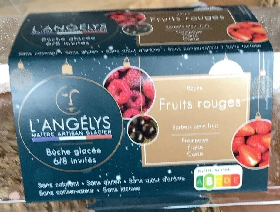 Bûche glacée fruits rouges
