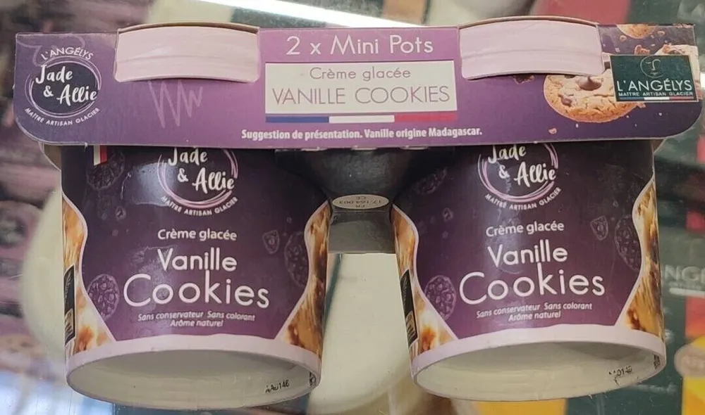 Crème glacée vanille cookies